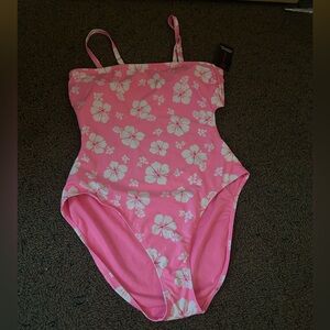 Pink Floral Swimsuit